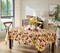 Spring Daybreak Apples 60 x 84 Inch Rectangle Vinyl Tablecloth with Flannel Backing, Indoor Outdoor Waterproof Vinyl Table Cover Holiday Parties and Dining, Red Apples and Sunflowers
